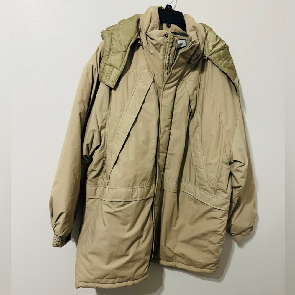 Edge Ten West Men Winter Khaki Jacket Size XL